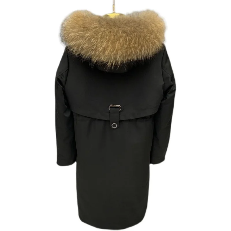 

2020 New Winter Fur Coat Warm Parka Plush Raccoon Dog Liner Raccoon Dog Large Fur Collar Fashion Warm Faux Fur Coat Fur Jacket