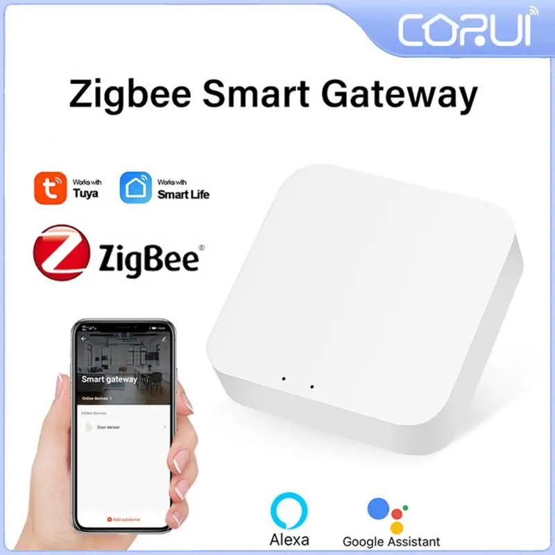 

CORUI Tuya ZigBee Smart Gateway Hub многомодовый беспроводной 2,4G WIFI сетевой умный дом автоматический с Alexa и Google Assistant