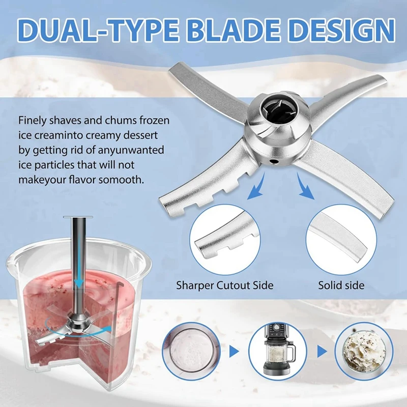 Сменное лопастное лезвие для Ninja Creami NC501 CN501CO NC500C NC501C NC501H миксер мороженого-стрела