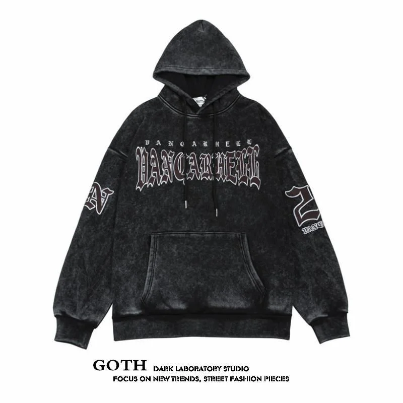 

Мужской и женский свитер с капюшоном Goth Dark, свитер с капюшоном в готическом стиле, пальто в стиле ретро, весна-осень, 2019