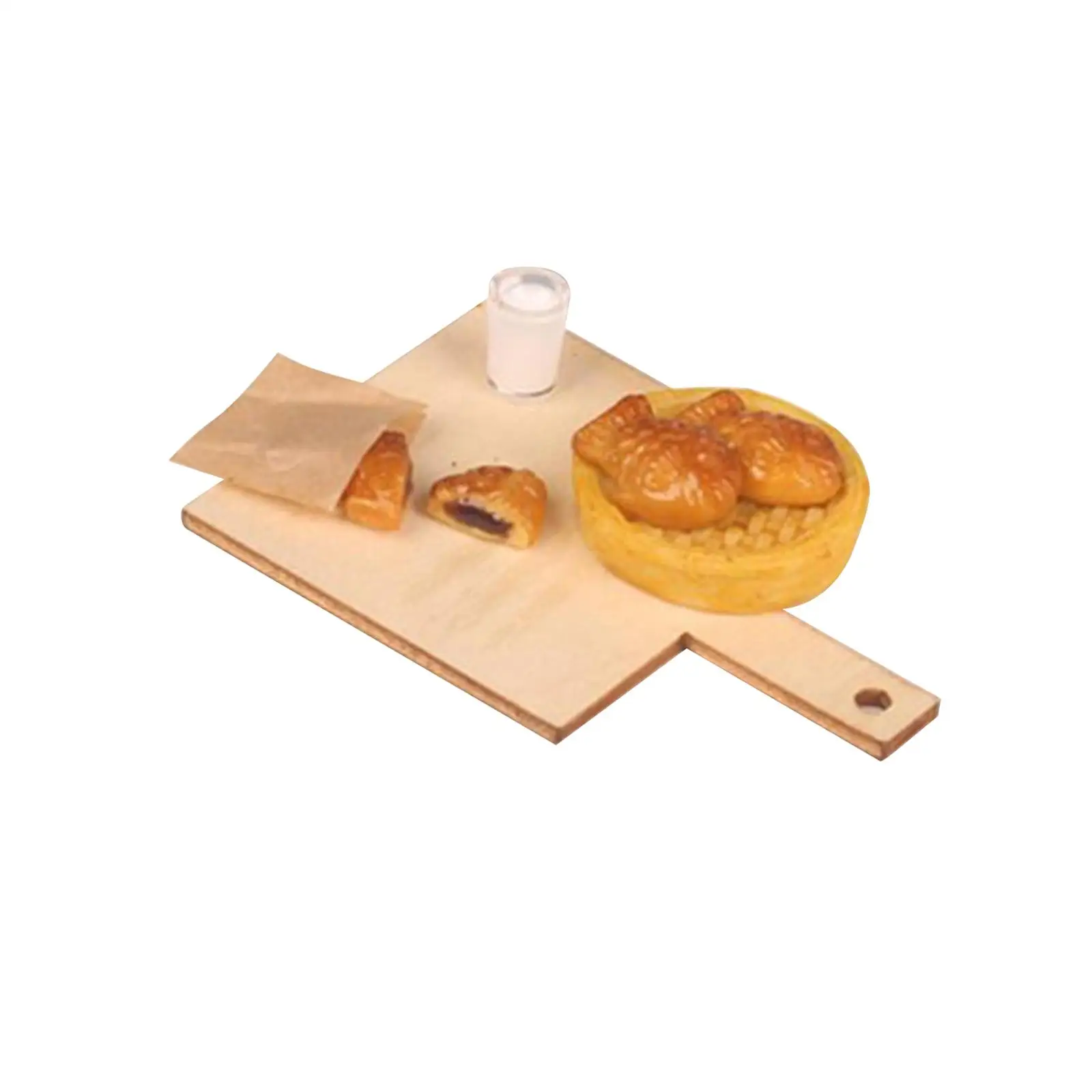 

1/12 Dollhouse Play Foods Kitchen Accessories Fish Shape Cake Model 1:12 Mini Toy Foods for Desktop Dining Room Restaurant Decor