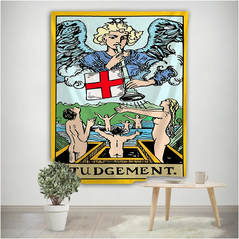 

Tarot Card Tapestry Indian Mandala Posters Mural Wall Hanging Bohemian Gypsy Psychedelic Tapiz Witchcraft Decorative Banner Flag