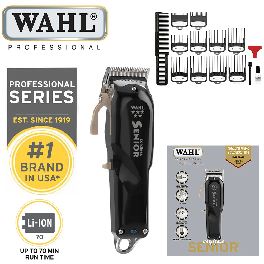 Wahl 8504 Professional 5-Star Cordless Senior Hair Clipper A