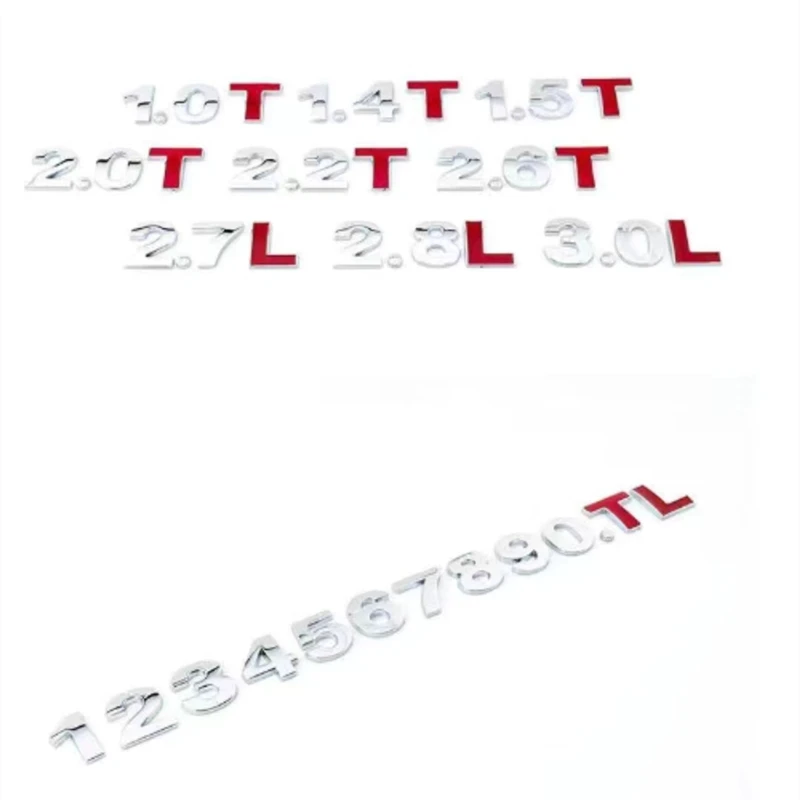 Металлическая 3D наклейка автомобильная с надписью Ttickers сделай сам буквами и