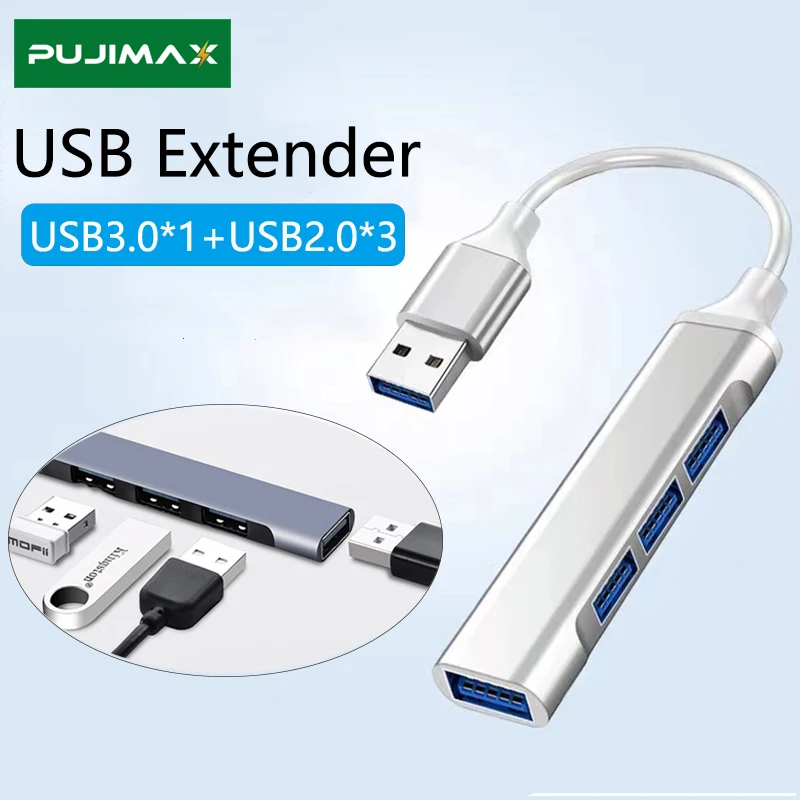 

PUJIMAX Mini USB C HUB 3,0 2,0 Type C 4 порта мульти-разветвитель адаптер OTG для Lenovo Xiaomi Macbook Pro ПК Компьютерные аксессуары