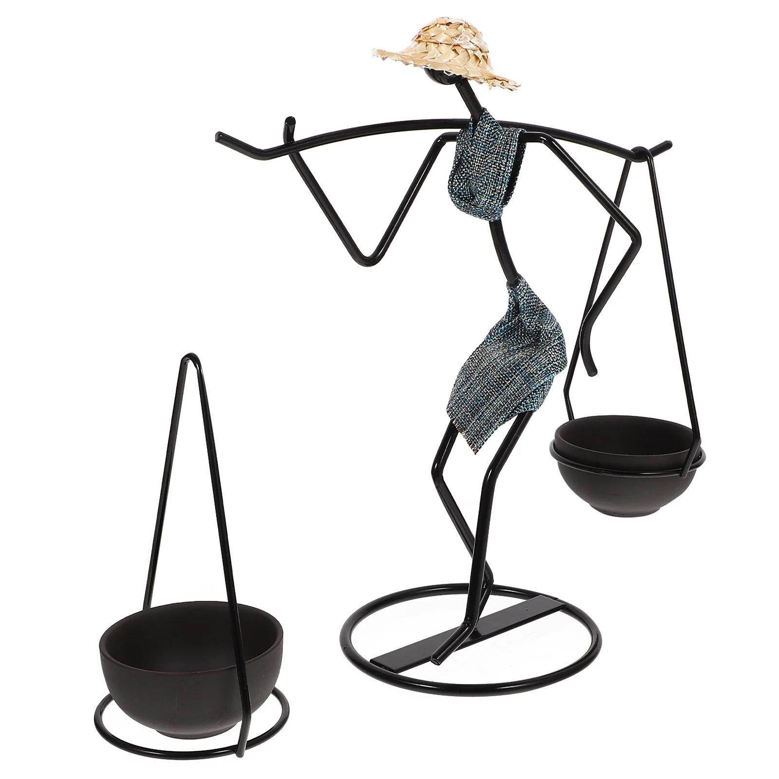 

Candlestick Unity Holder Holders Home Decor Candelabros Wrought Iron Party Desk