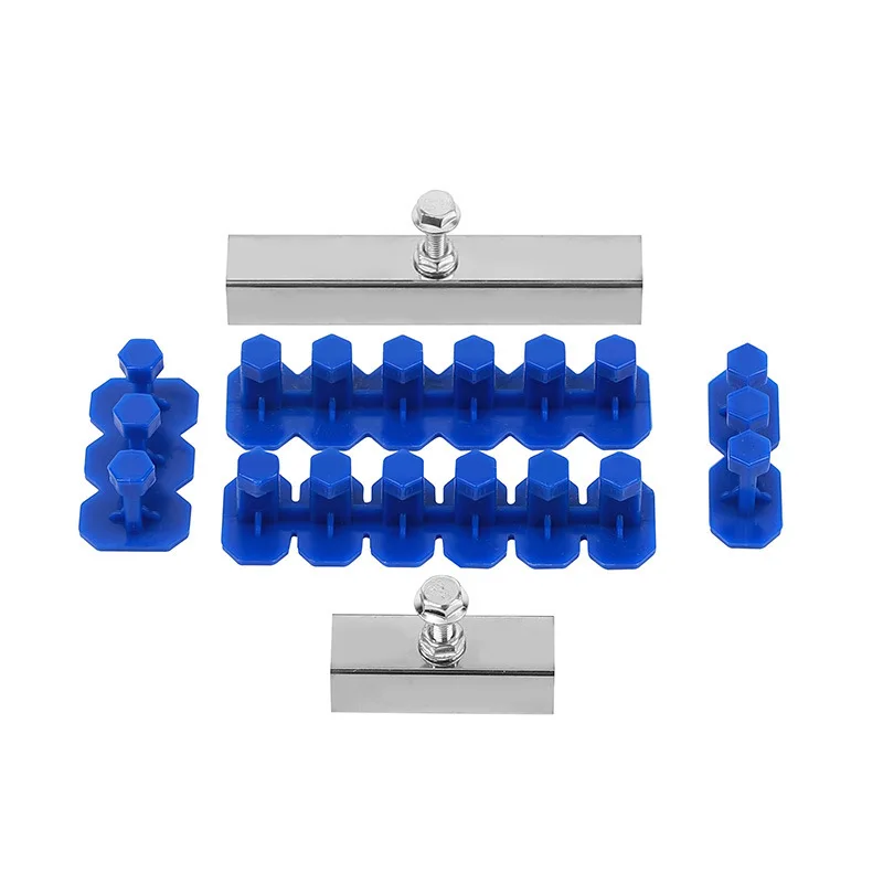 

Новый сине-зеленый инструмент для ремонта вмятин автомобиля Тяговый ряд Тяговый инструмент без краски пластиковый Тяговый инструмент для ремонта