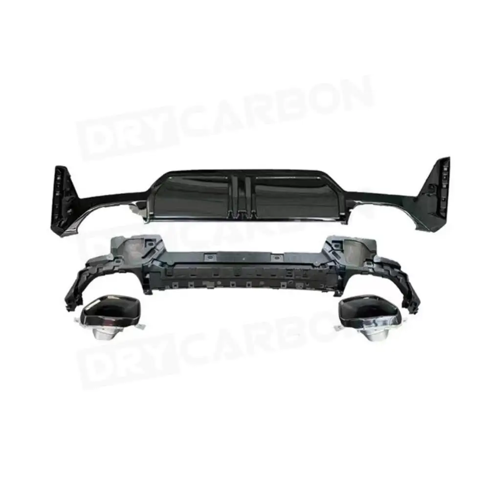 Задний бампер в стиле M диффузор спойлер насадки для выхлопных газов комплекты