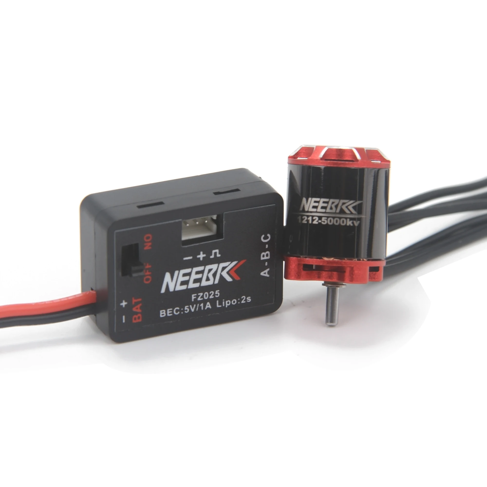 Фото Бесщеточный двигатель NEEBRC 1212 5000KV, регулятор скорости 25A ESC, 2S BEC 5V/1A для радиоуправляемых мини-машинок 1/24, 1/28, 1/32 (для скалолазания, дрифта), запчасти для тюнинга №3