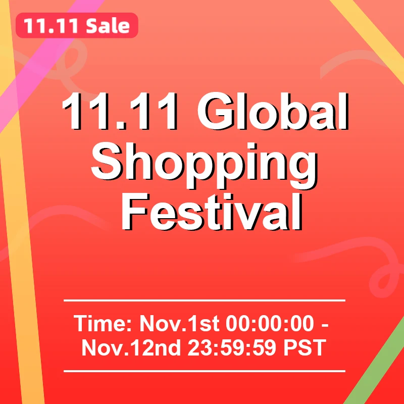 

11.11 Global Shopping Festival Add to Cart Get the Promo Codes Don't miss the sale!