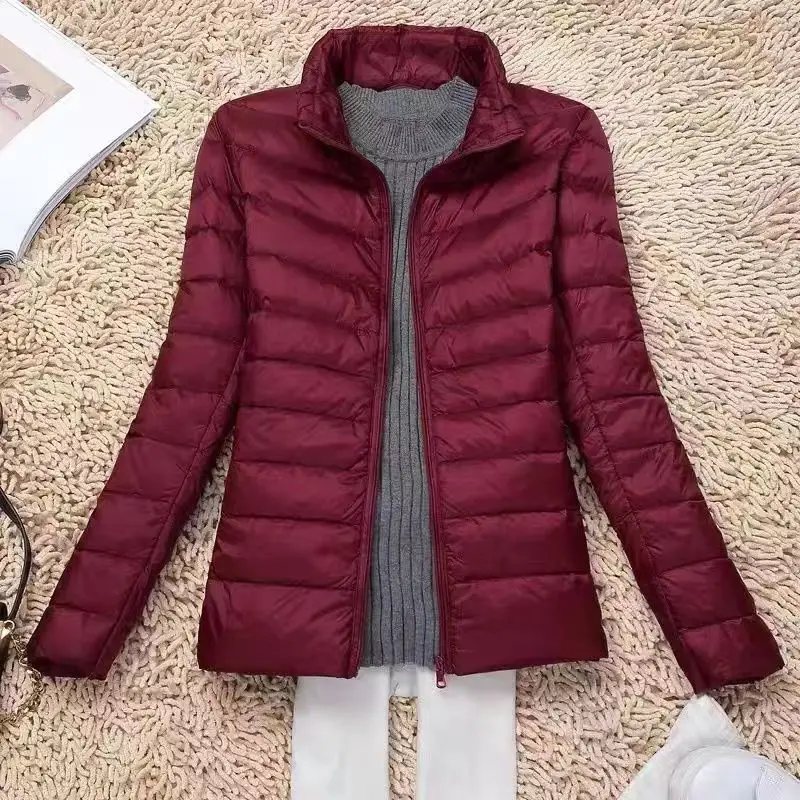 Women Winter Coat Autumn Ultralight Duck Down Jacket Women Slim Puffer Jacket Portable Outerwear Windproof Down Jackets Female