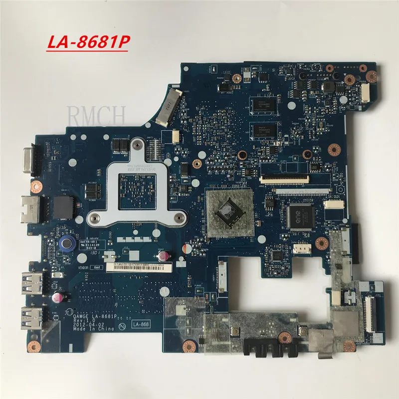LA-8681P Laptop Motherboard For Lenovo ideapad G485 MAIN BOARD 14'' DDR3 CMC70 CPU enlarge