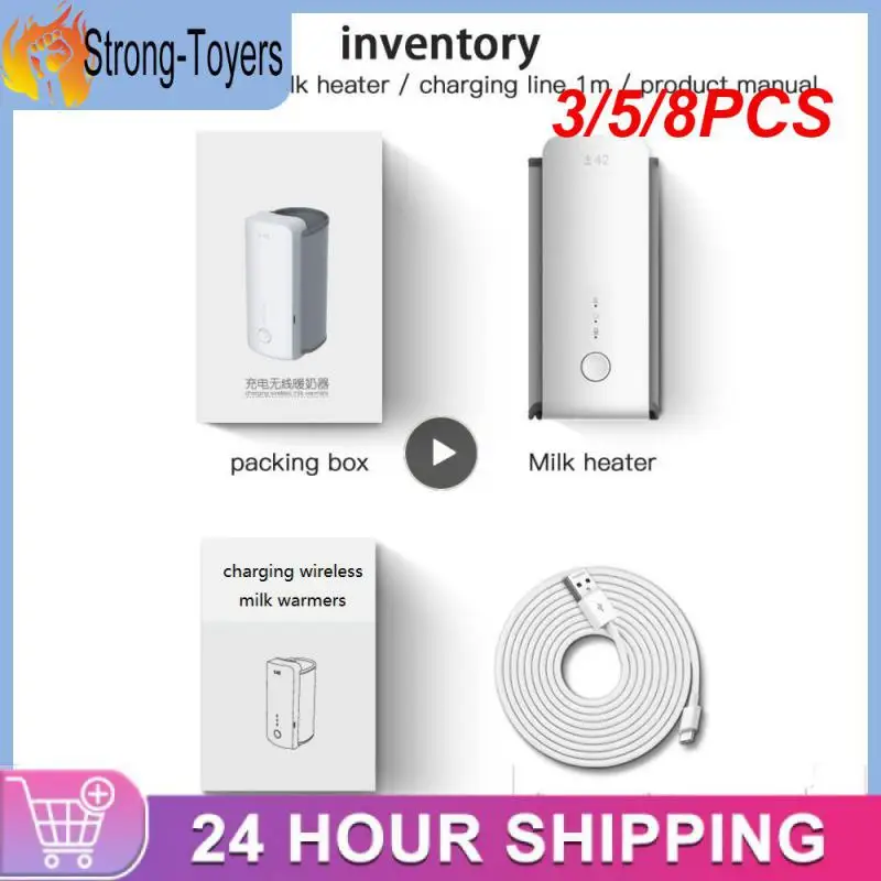 

3/5/8PCS Portable Travel Bottle Heater USB Rechargeable Breast Heater Night Milk Heater Thermostat Heated Milk Feeding