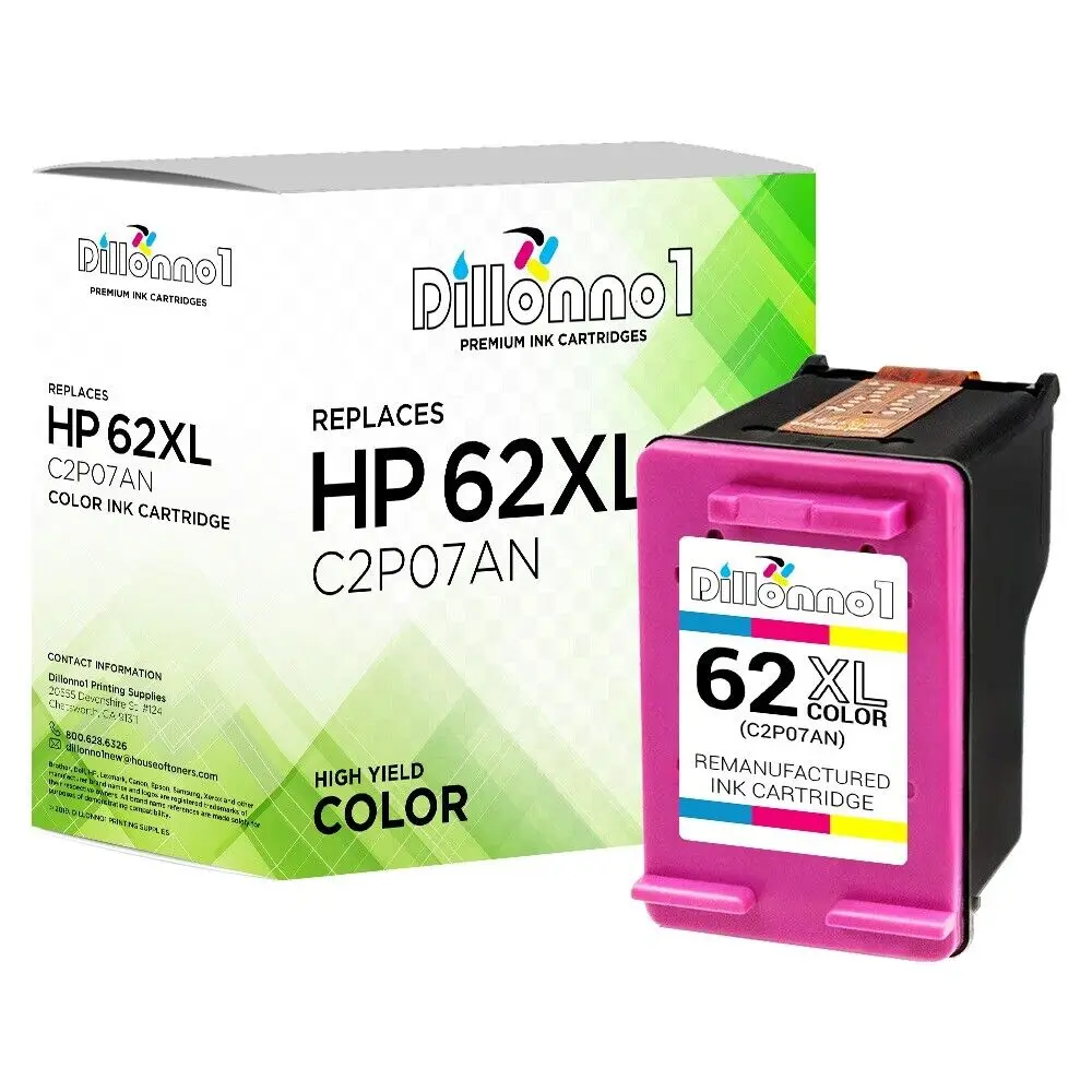 

Remanufactured HP 62XL Color Ink Cartridge for ENVY 5640 5642 5643 5644