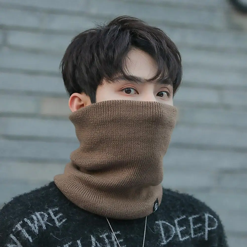 Однотонный теплый шарф