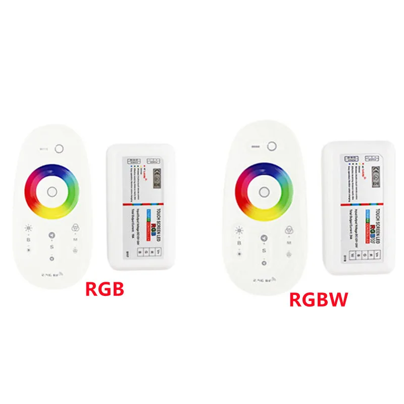 18A Remote Controller 2.4G RF RGBW RGB LED Controler Touch Screen DC12-24V Channel For RGB / RGBW 5050 3528 5630 LED Strip