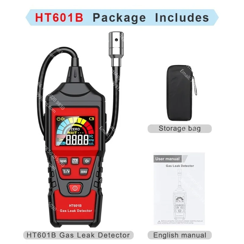 Фото Детектор утечек HT601B + PRO, гибкий зонд, быстрое реагирование №3