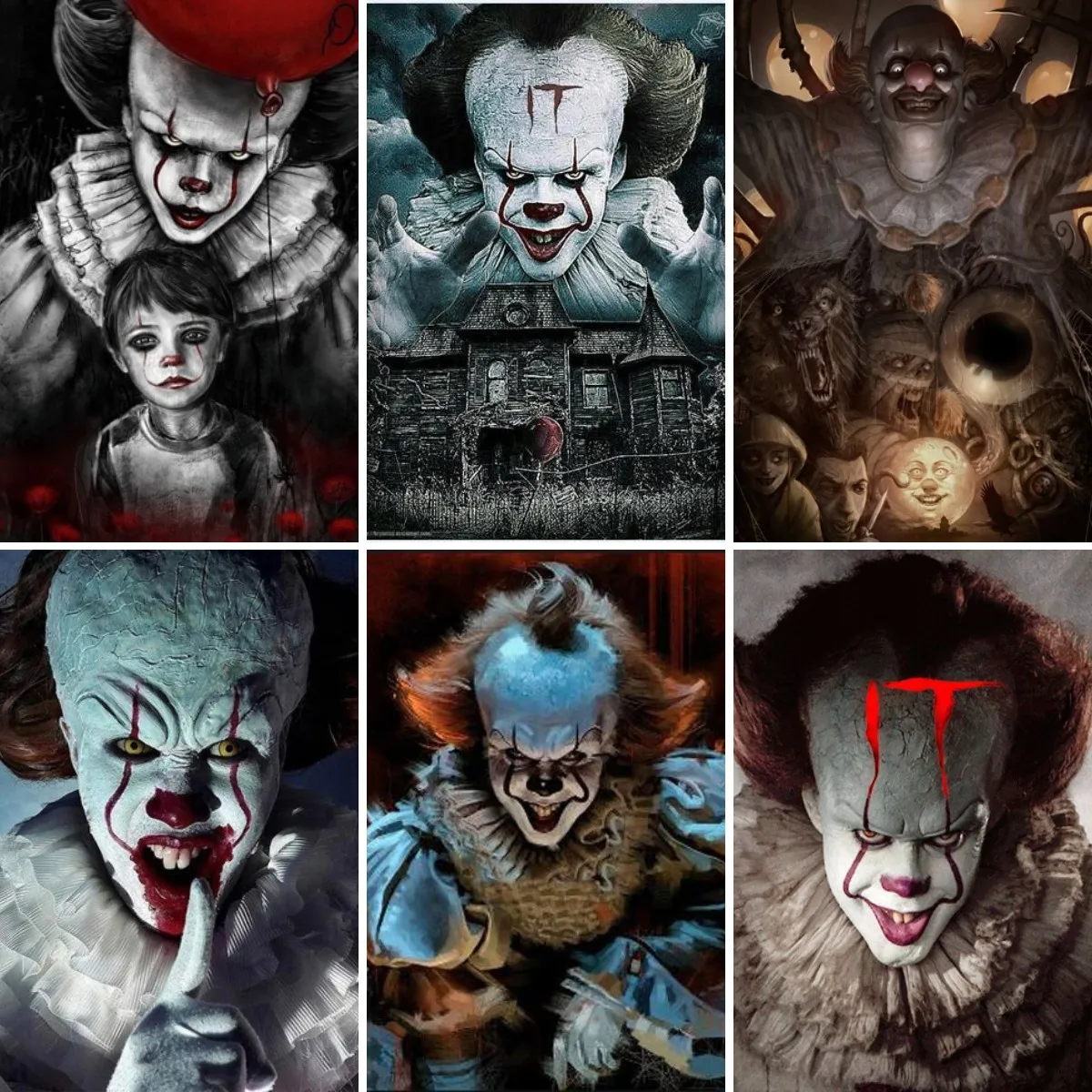 

Diamond Painting Clown Horror Evil Smiley Full Square Drill Mosaic Embroidery Cross Stitch Kits Home Decor