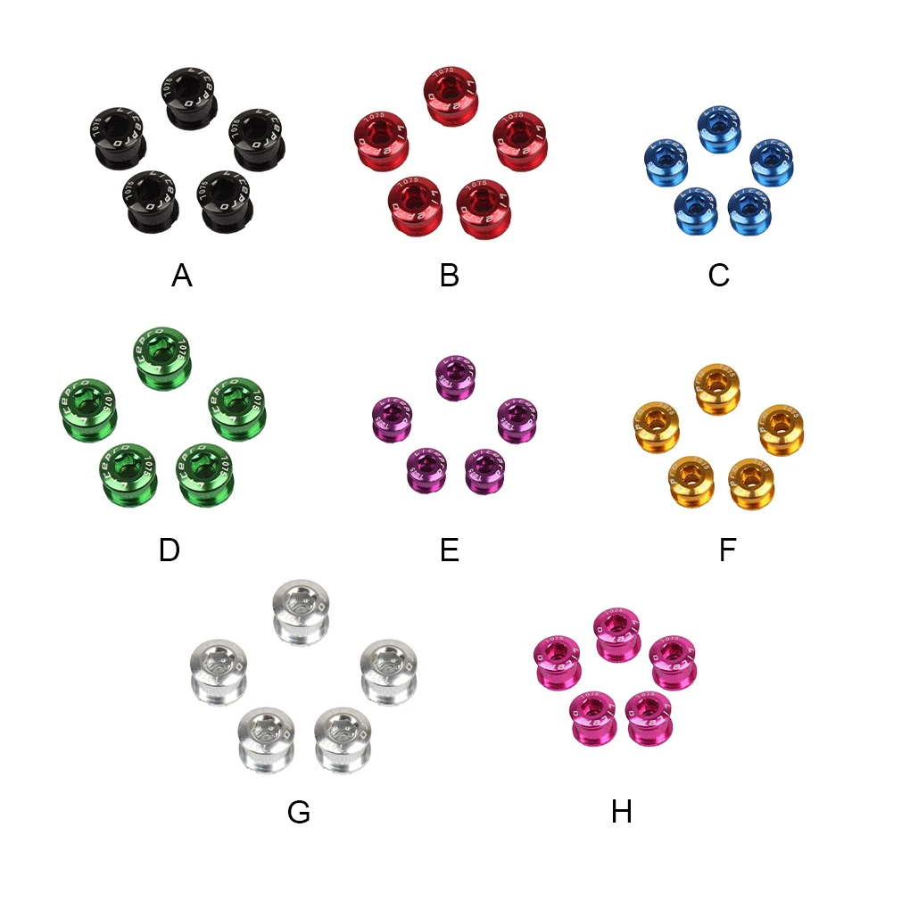 

5 шт. универсальные крепежные болты на велосипедную звезду, замена черных велосипедных кривошипов