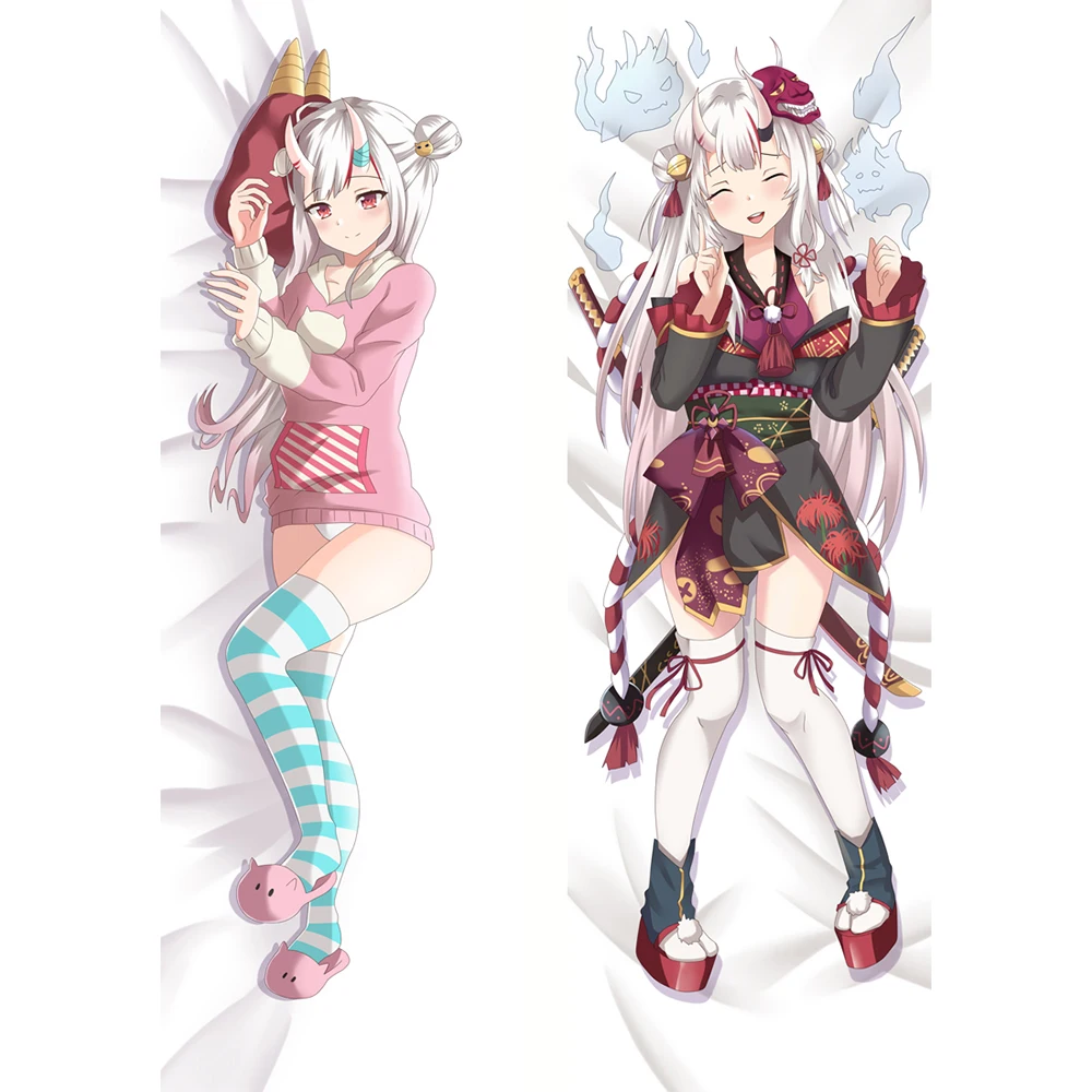 

Hololive VTuber Nakiri Ayame Lovely Girl Double-Sided Hugging Body Pillow Cover Case Anime Long Pillow Case Home Bedding