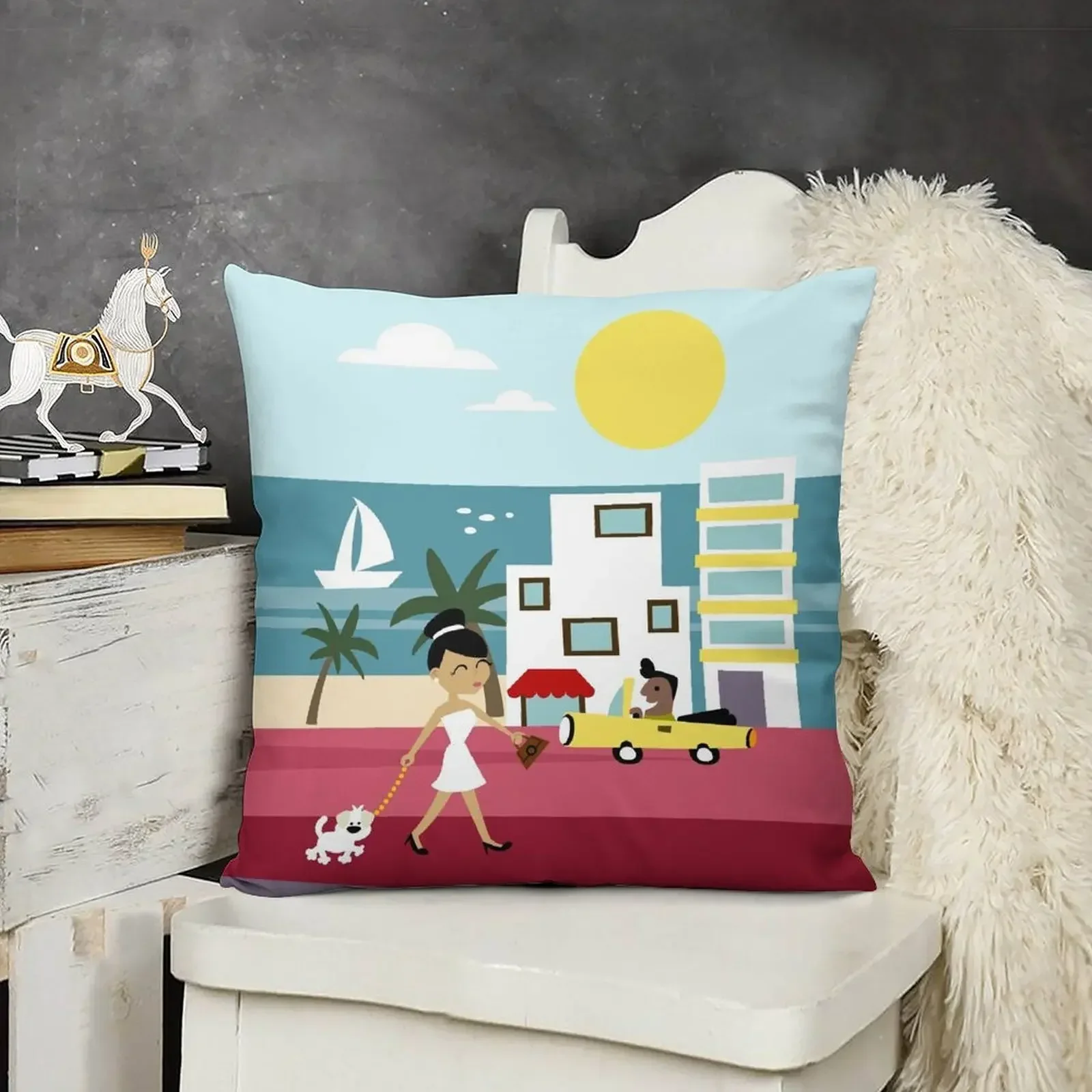 Декоративная подушка I Love Marbella 100% Полиэстер