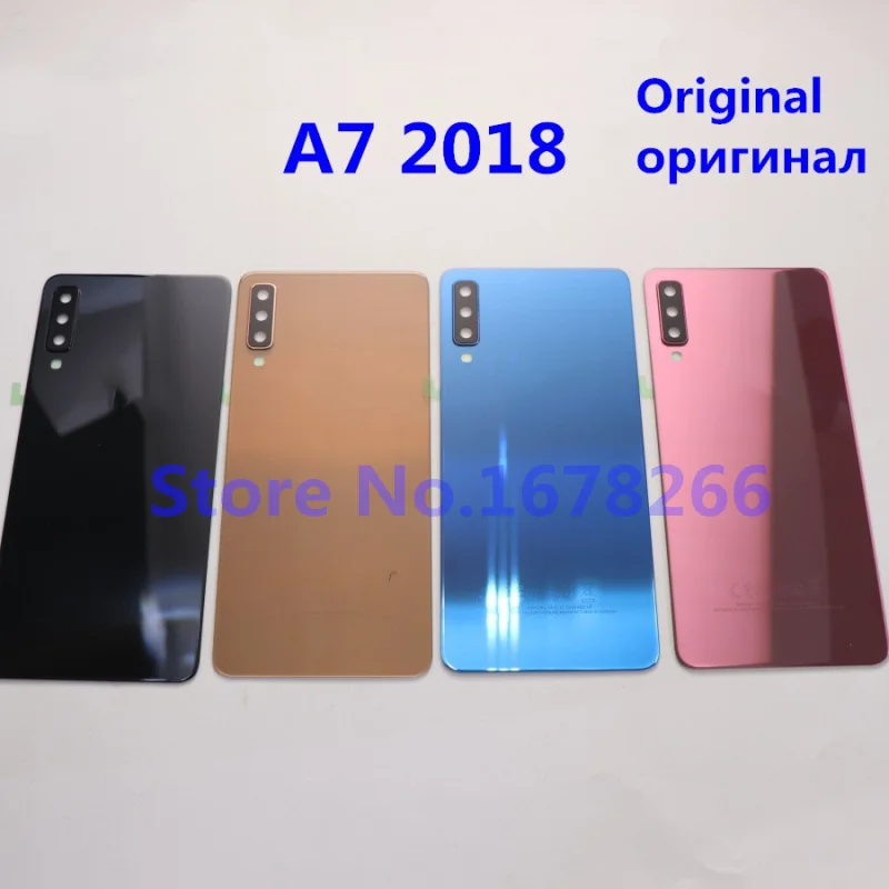 Чехол для SAMSUNG Galaxy A7 2018 A750 A750F A750F/DS полностью закрывающий корпус Задняя стеклянная