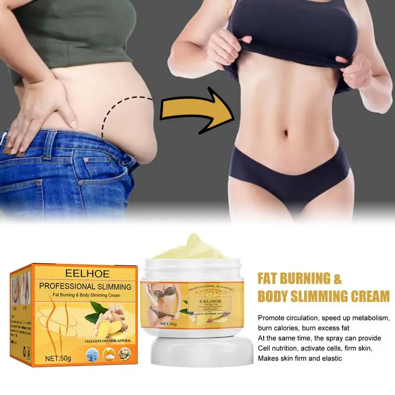 

Ginger Fat Burner Cream For Belly Body Shaping Slimming Firming Cream For Reducing Fat On Legs Abdomen Arms Waist And Buttocks