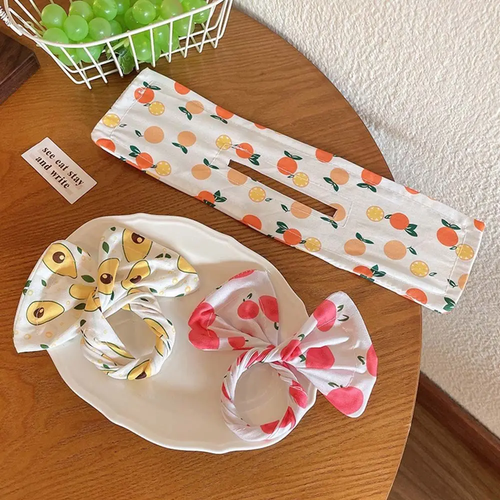 Гибкая детская витая повязка на голову милые резинки для волос в виде фруктов