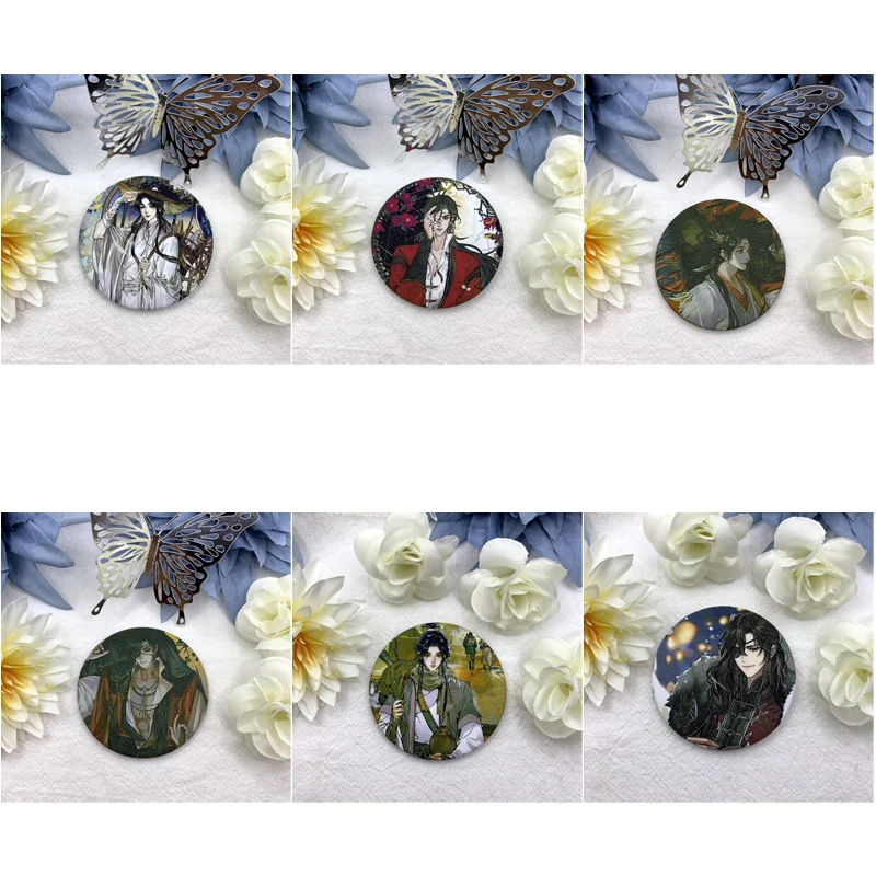 

Anime Badge 6pcs Tian Guan Ci Fu Xielian Cheng Hua Pin Brooch Button