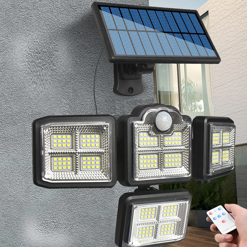 

Outdoor Wall Light Solar Led Light Sensor Motion Solar Lamp Outdoor Waterproof Lighting 198LED Garden Lights