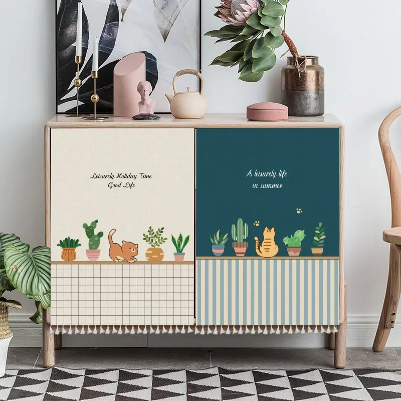 Самоклеящиеся шторы для шкафа кухни и ванной