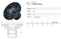 

Дисковый диск переднего колеса DINGIL PORYASI 12/163 для k12.02.21