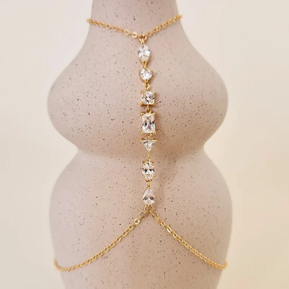 Сексуальный бюстгальтер Stonefans с зелеными кристаллами женское тело модель 2024 года