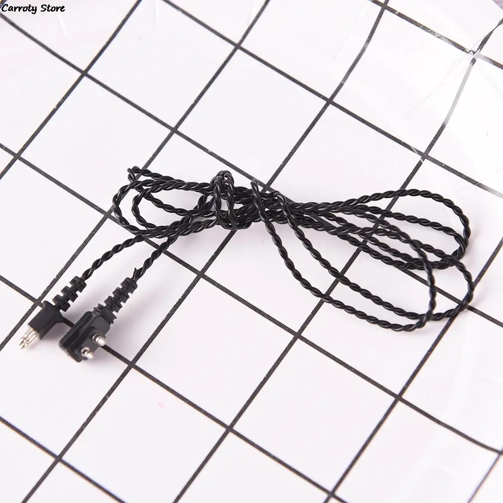 Hot 1pc 2pin Universal Black/Beige Adapter Cable Hearing Aid Receiver For Pocket Wire Standard Power Cord