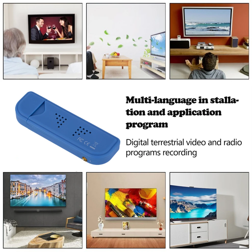 Mini Portable TV stick 820T2 Digital USB 2.0 Stick DVB-T + DAB FM RTL2832U Support SDR Tuner Receiver accessories |
