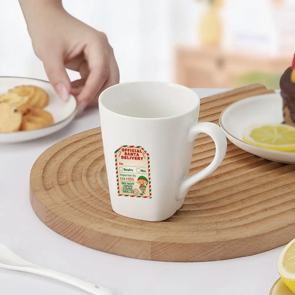 

Фотоэтикетки, украшение для упаковки подарков с противоскользящим клеем, рождественские подарки из крафт-бумаги