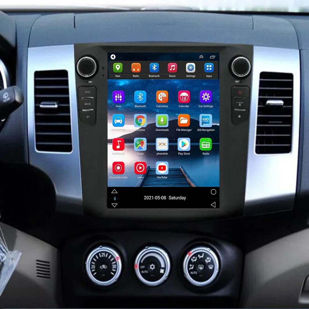 

Автомагнитола для Mitsubishi Outlander 2006-2012, 2 Din, Android 12