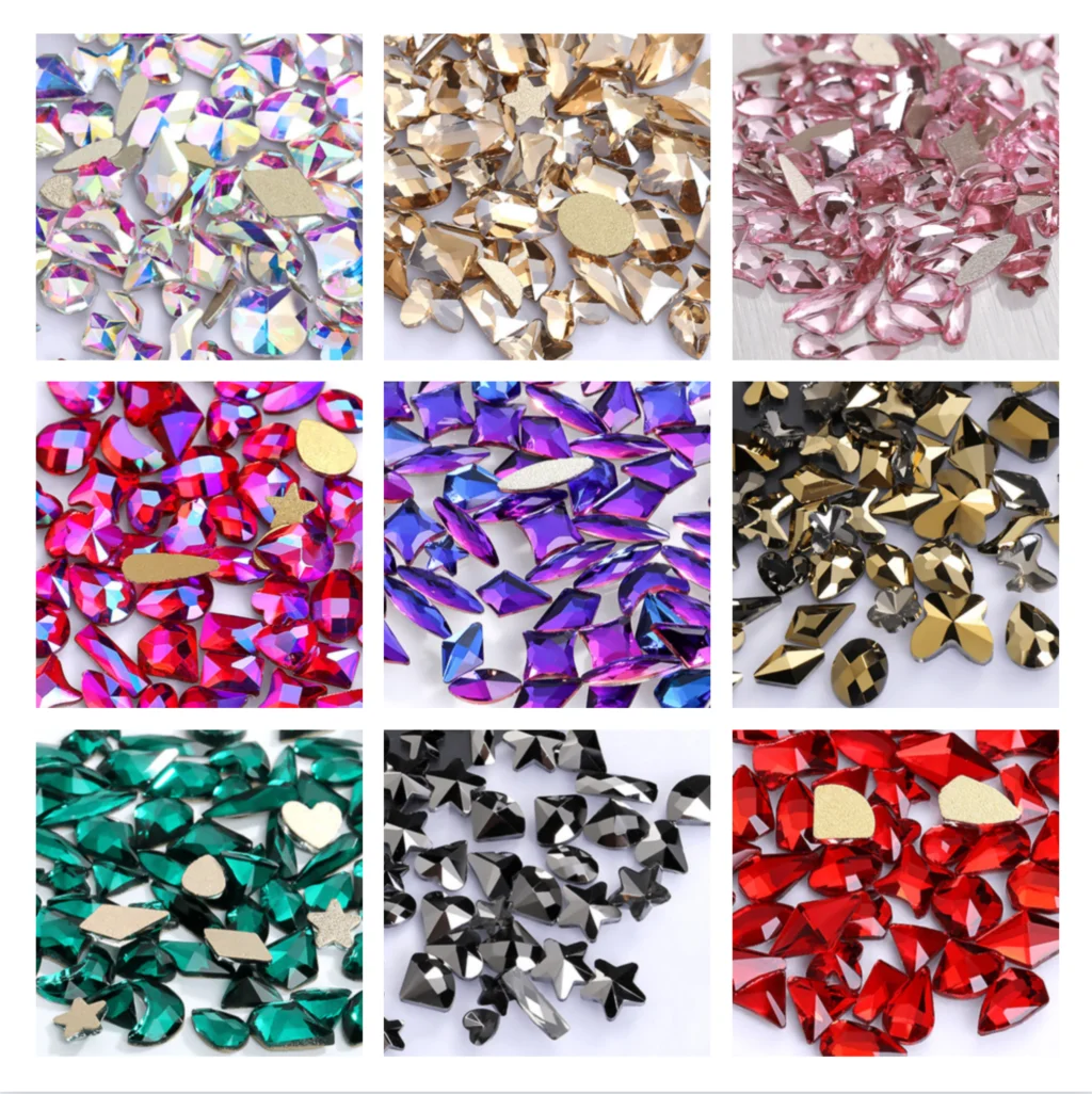 

100 шт., стразы для маникюра и дизайна ногтей