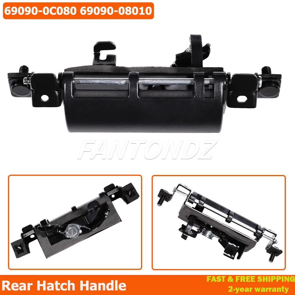 

6909008010 металлическая внешняя задняя дверь, задняя защелка, дверная ручка для Toyota Sienna 1998-2003 Sequoia 2001-2007 69090-0C080