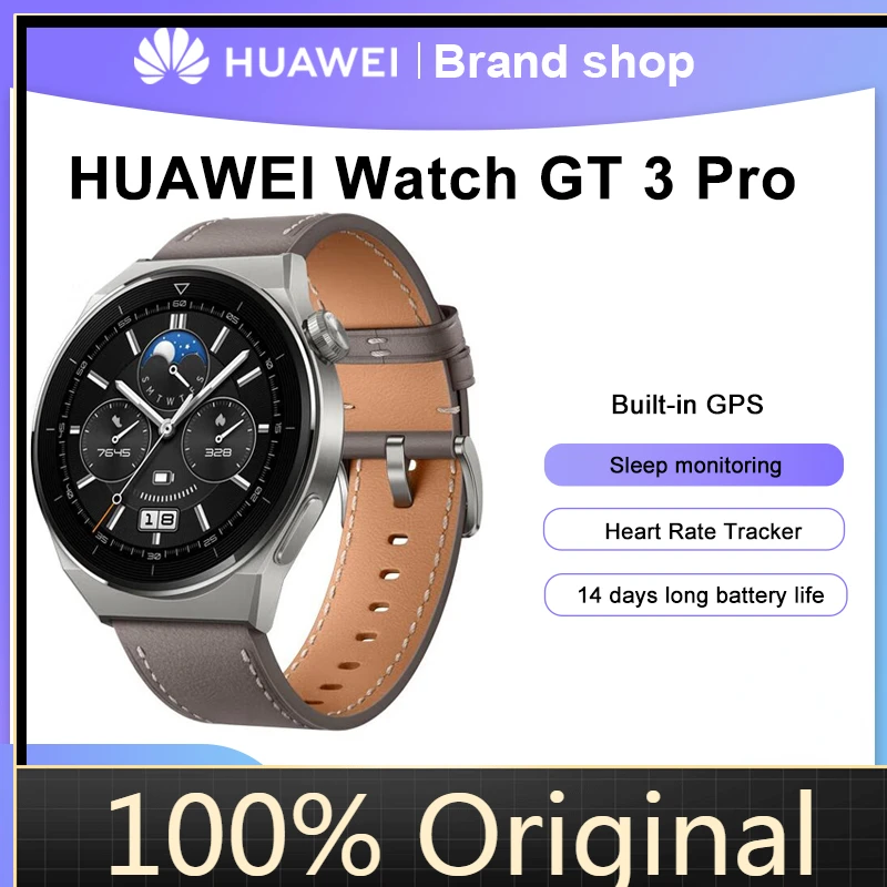 

Смарт-часы HUAWEI WATCH GT 3 Pro, SpO2, пульсометр, ЭКГ