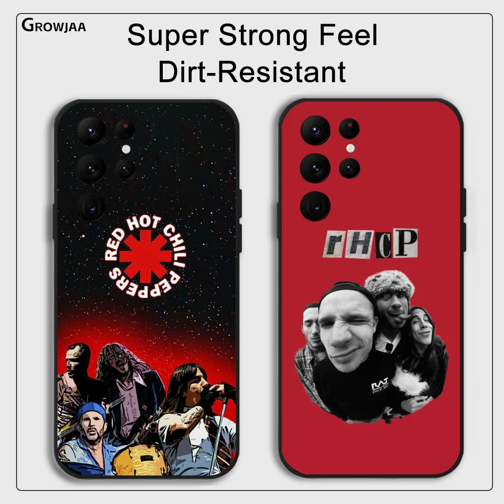 Red Hot C-Chili P-Peppers Phone Case for Samsung Galaxy S24 Ultra S22 S23 S21 S20 5G Protective Silicone TPU Funda