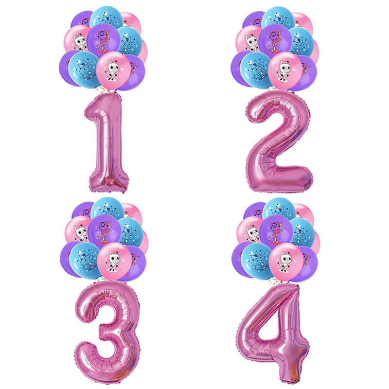 

11 шт., латексные шарики в виде кошек для кукольного домика