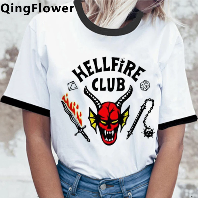 

Новинка 2022, мужская одежда в стиле «очень странные дела 4», футболки, футболка майка, футболка в стиле Харадзюку, футболка в стиле «хеллфайер...