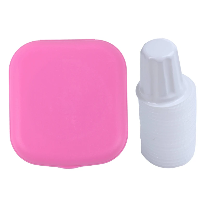 

1 комплект розово-красные мини-контактные линзы для путешествий Чехол и 2о шт. сменный термометр для ушей Линзы Фильтры крышка зонда