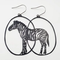 zebras earrings dangle earrings animal earrings zebra jewelry quirky earrings unique earrings gifts for her