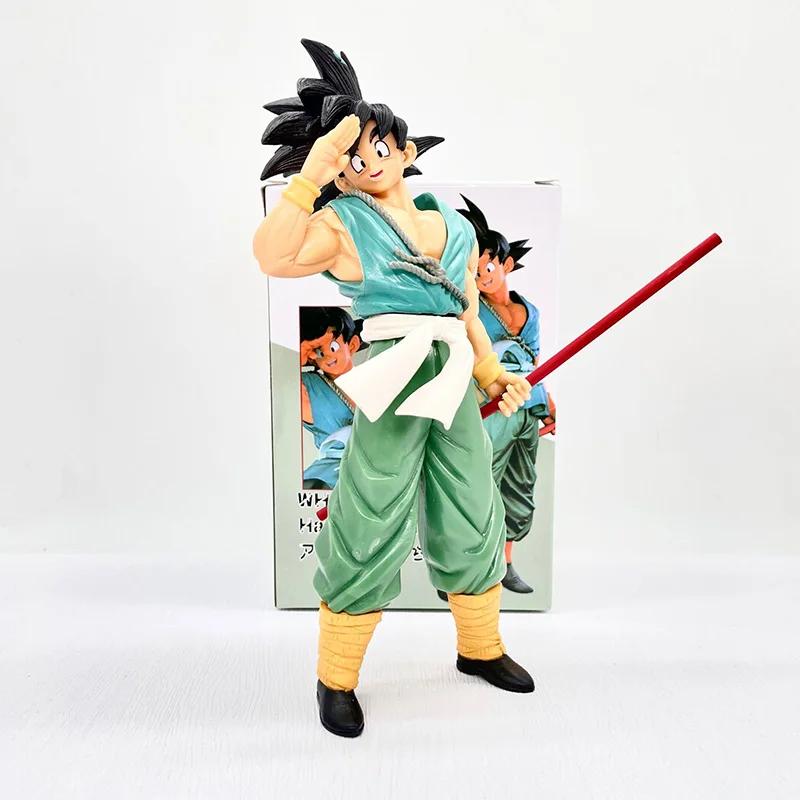 

22cm Son Goku Oversized Golden Hoop Monkey King Goku Action Figure Dragon Ball Z Super Saiyan Model Figurine Toy Kids Gift