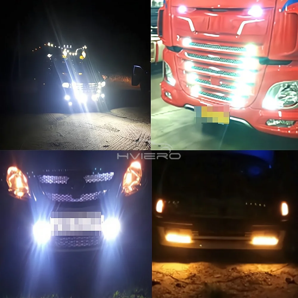 Фото 1x 23 мм 4014 12SMD Автомобильная лампа «Орлиный глаз» для поворотников, белого и желтого света, дневных ходовых огней, противотуманных фар, стоп-сигналов, фонарей заднего хода, автоаксессуар №3
