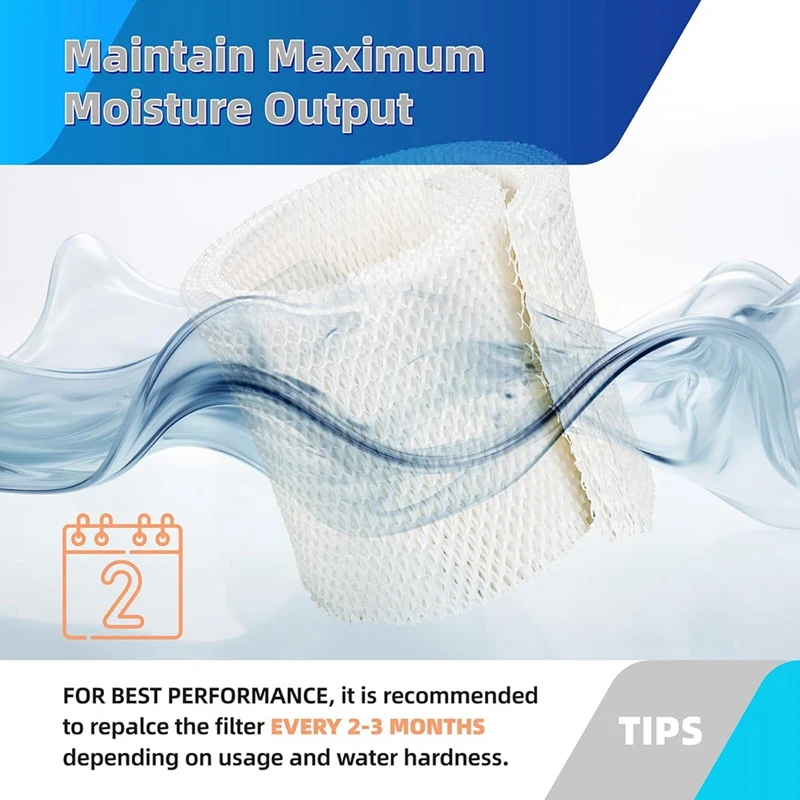 2-х предметный фитильный фильтр для увлажнителя MAF2 белая бумага из древесной