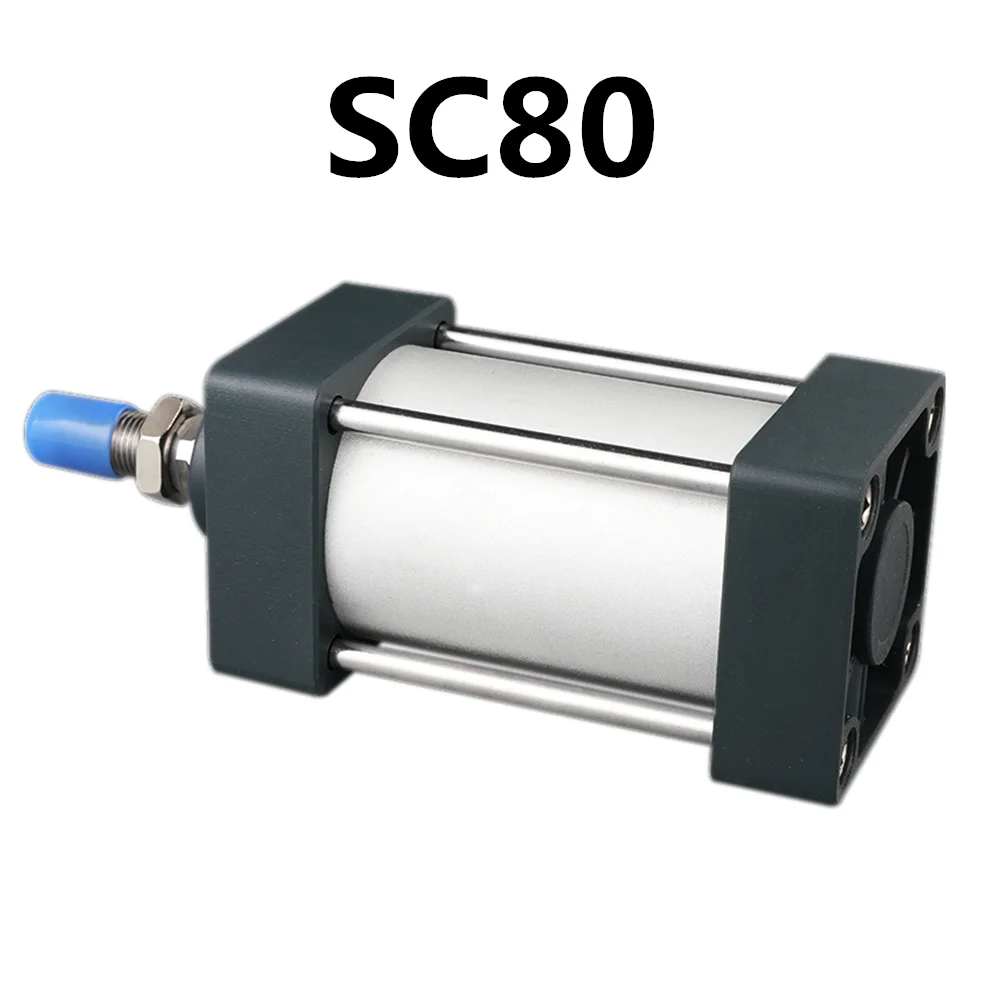 

SC80 Standard Air Cylinders 80mm Bore Double Acting Pneumatic Cylinder SC 50/75/100/125/150/175/200/250/300mm Stroke Hot Sale