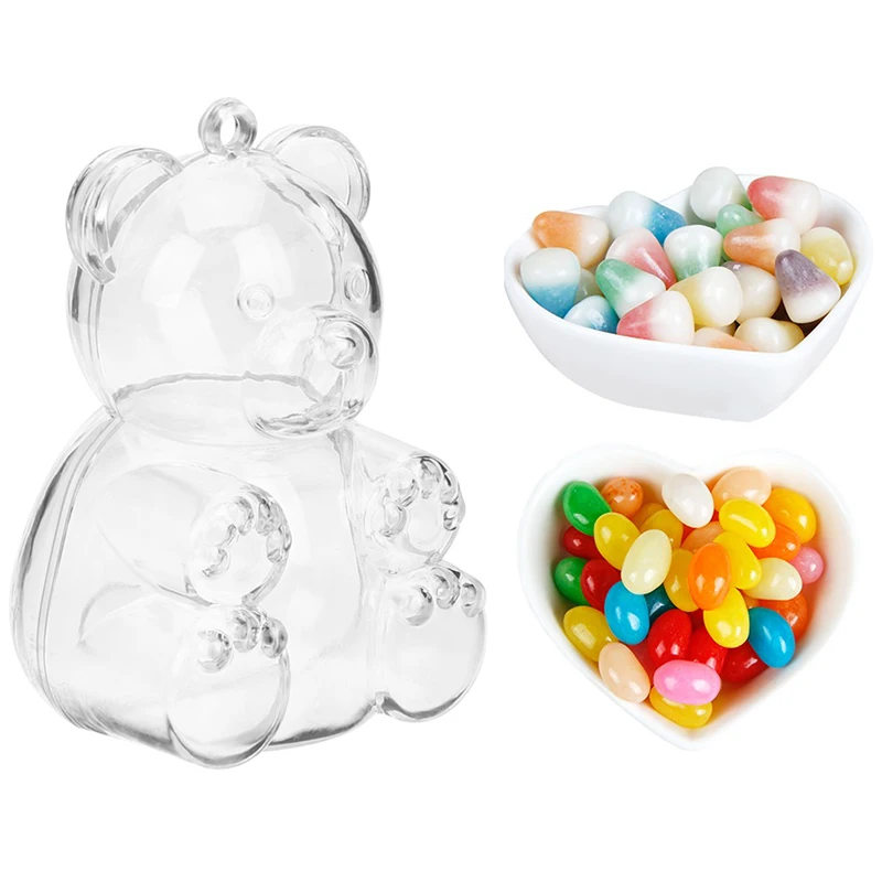 Es Clear Bear Shaped Chocolate Box Party Favors Box Packaging Box Happy Candy Box Full Moon Gift Box